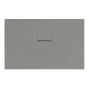 V&B Bac à douche Squaro Infinity 110x70x4cm, gris, installation affleurante