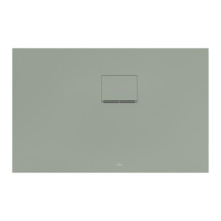 V&B Bac à douche Squaro Infinity 110x70x4cm, gris mat, installation angle r gg Wa