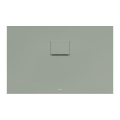 V&B Bac à douche Squaro Infinity 110x70x4cm, gris mat, surface f, installation encastrée