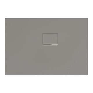 V&B Bac à douche Squaro Infinity 110x75x4cm, gris, angle encastré droite contre mur