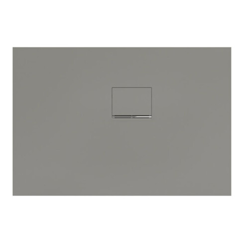 V&B Bac à douche Squaro Infinity 110x75x4cm, gris, angle encastré droite contre mur