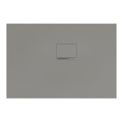 V&B Bac à douche Squaro Infinity 110x75x4cm, gris, angle encastré droite contre mur
