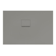 V&B Bac à douche Squaro Infinity 110x75x4cm, gris, angle encastré gauche contre mur