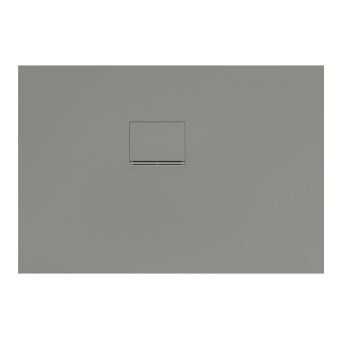 V&B Bac à douche Squaro Infinity 110x75x4cm, gris, angle encastré gauche contre mur