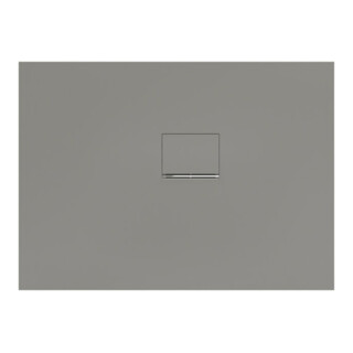 V&B Bac à douche Squaro Infinity 110x80x4cm, gris, angle installation à droite contre mur