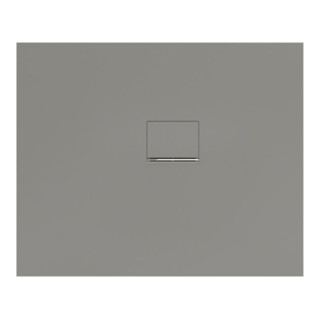 V&B Bac à douche Squaro Infinity 110x90x4 cm, gris, installation d'angle à droite contre le mur