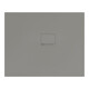 V&B Bac à douche Squaro Infinity 110x90x4 cm, gris, installation d'angle à droite contre le mur-1
