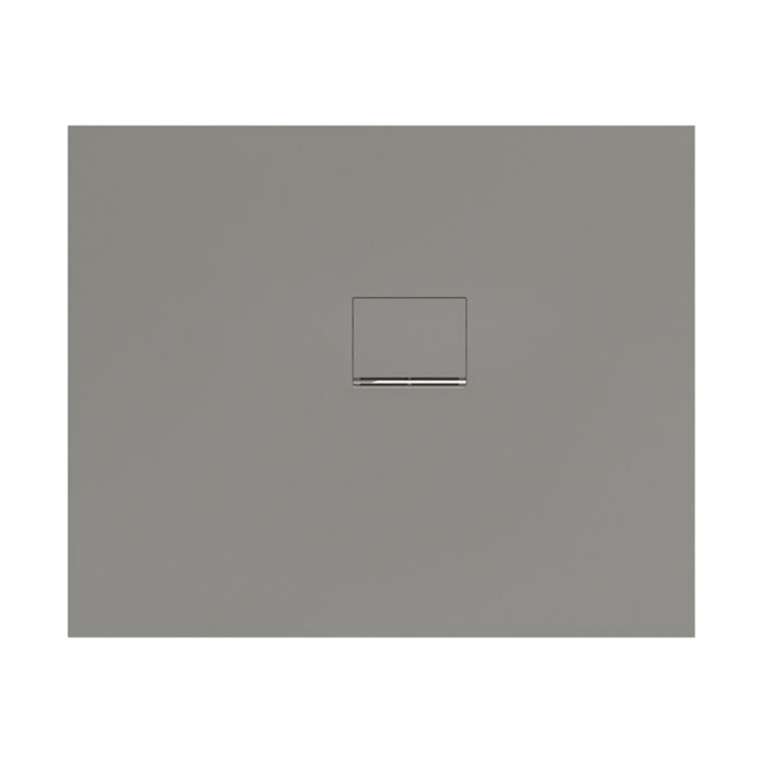 V&B Bac à douche Squaro Infinity 110x90x4 cm, gris, installation d'angle à droite contre le mur