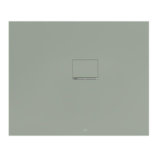 V&B Bac à douche Squaro Infinity 110x90x4 cm, gris mat, installation d'angle droite