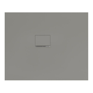 V&B Bac à douche Squaro Infinity 110x90x4cm, gris, angle encastré gauche contre mur