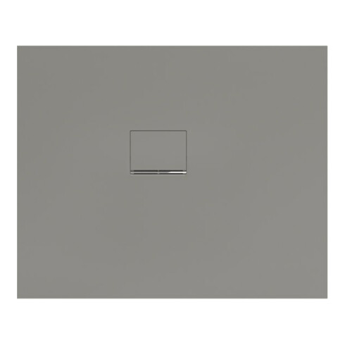 V&B Bac à douche Squaro Infinity 110x90x4cm, gris, angle encastré gauche contre mur