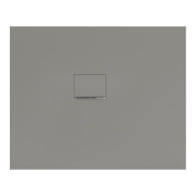 V&B Bac à douche Squaro Infinity 110x90x4cm, gris, angle encastré gauche contre mur