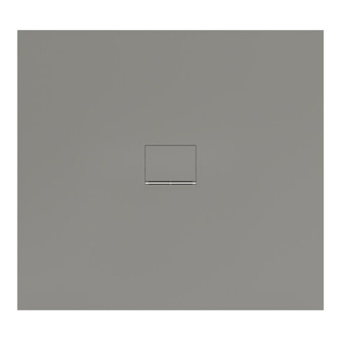 V&B Bac à douche Squaro Infinity 120x100x4 cm, gris, uni., coupe longue S.