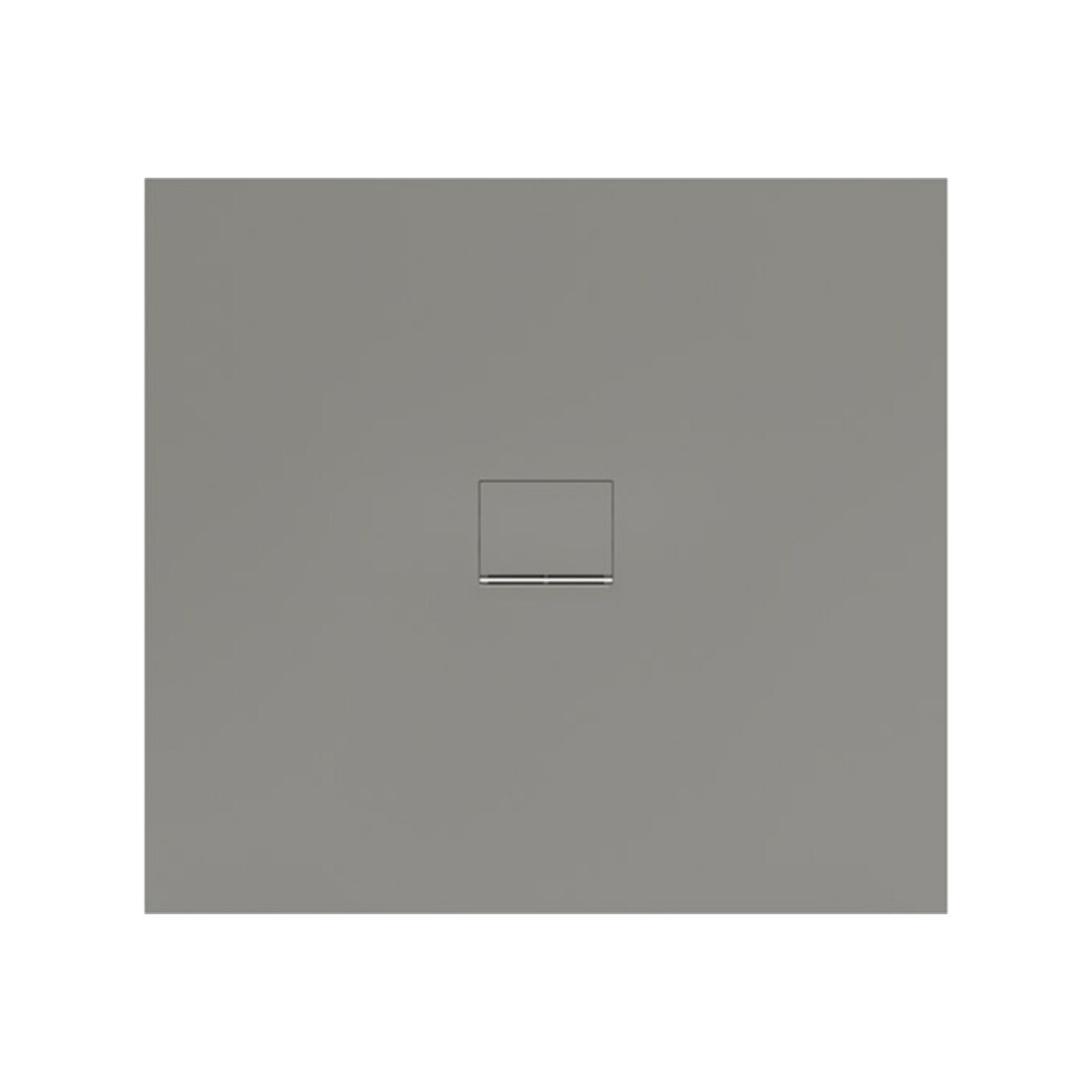 V&B Bac à douche Squaro Infinity 120x100x4 cm, gris, uni., coupe longue S.