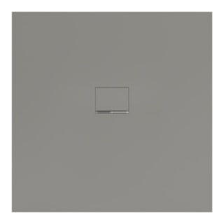 V&B Bac à douche Squaro Infinity 120x120x4 cm, gris, installation affleurante