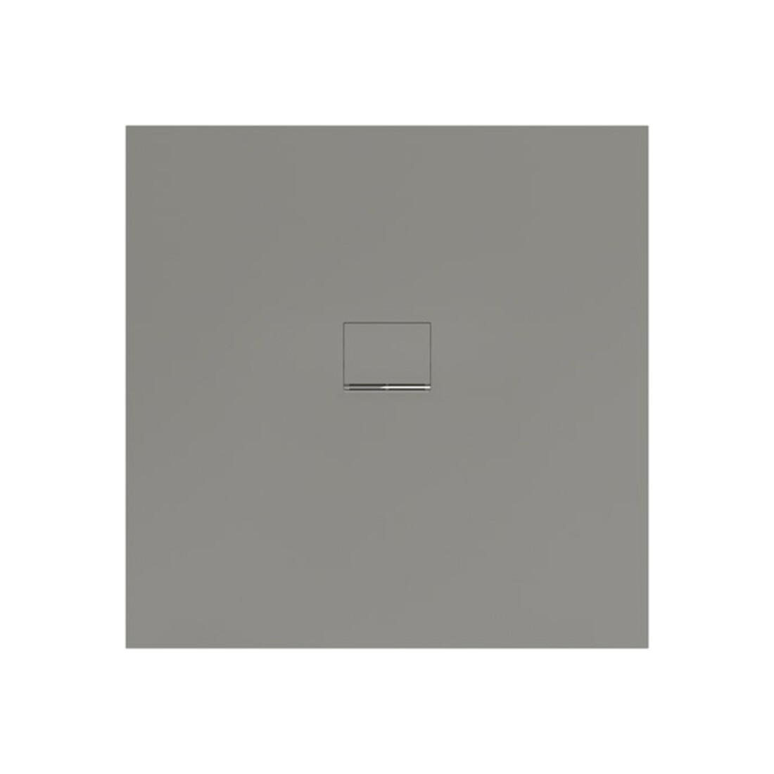 V&B Bac à douche Squaro Infinity 120x120x4 cm, gris, installation affleurante