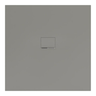 V&B Bac à douche Squaro Infinity 120x120x4 cm, gris, installation universelle