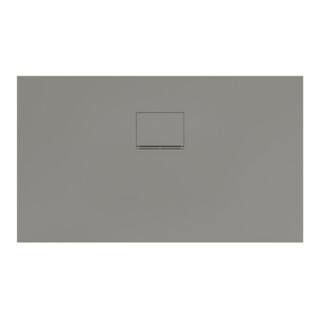 V&B Bac à douche Squaro Infinity 120x70x4 cm, gris, uni., coupé côté long