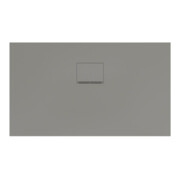 V&B Bac à douche Squaro Infinity 120x70x4 cm, gris, uni., coupé côté long