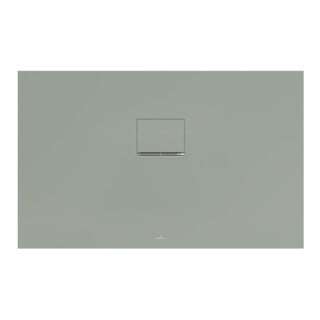V&B Bac à douche Squaro Infinity 120x75x4cm, gris mat, uni, découpe à gauche