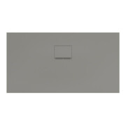 V&B Bac à douche Squaro Infinity 130x70x4 cm, gris, installation affleurante