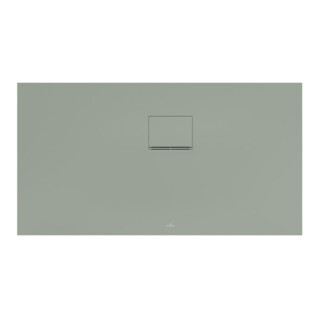 V&B Bac à douche Squaro Infinity 130x70x4 cm, gris mat, installation d’angle droite contre mur