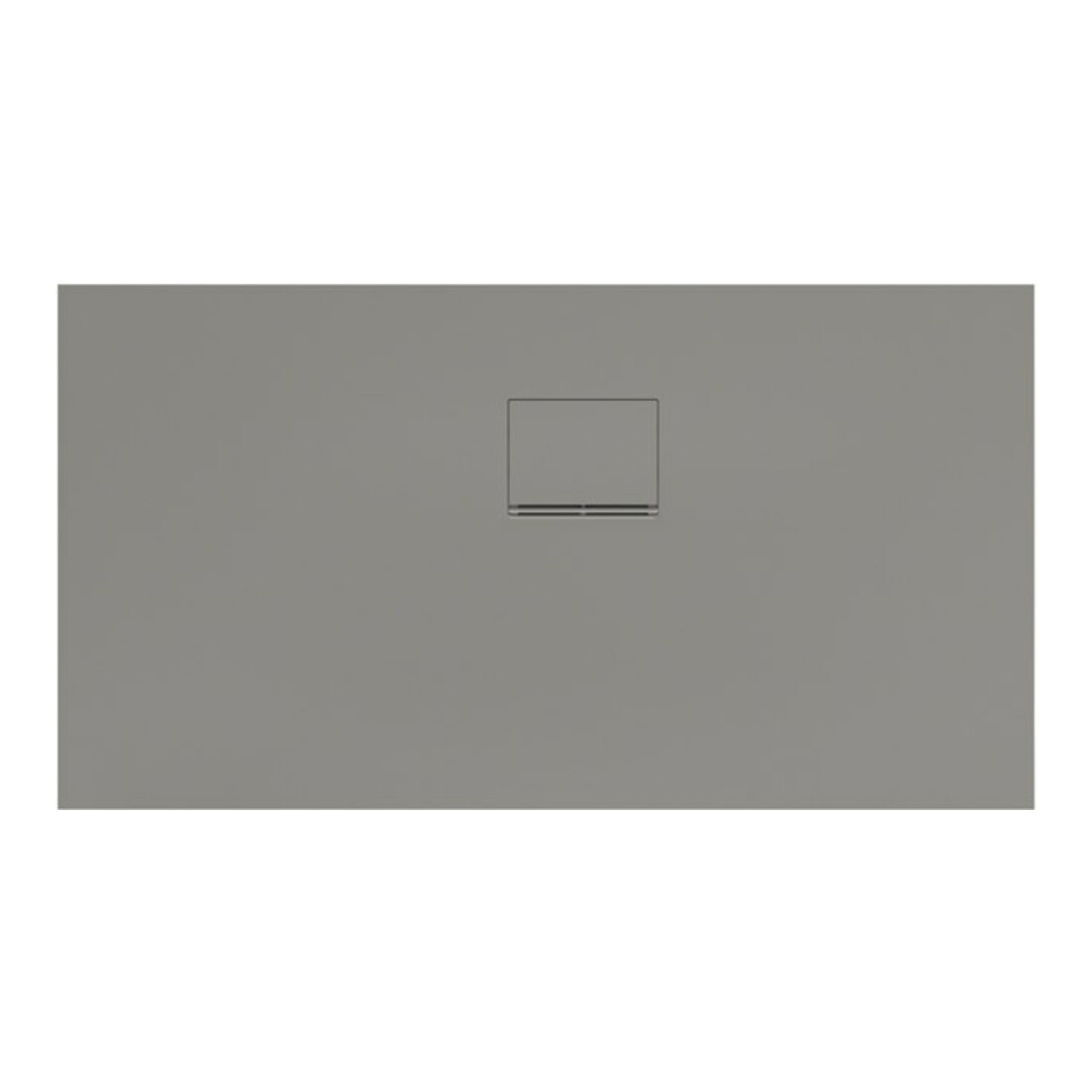 V&B Bac à douche Squaro Infinity 130x70x4cm, gris, angle encastré droit contre mur
