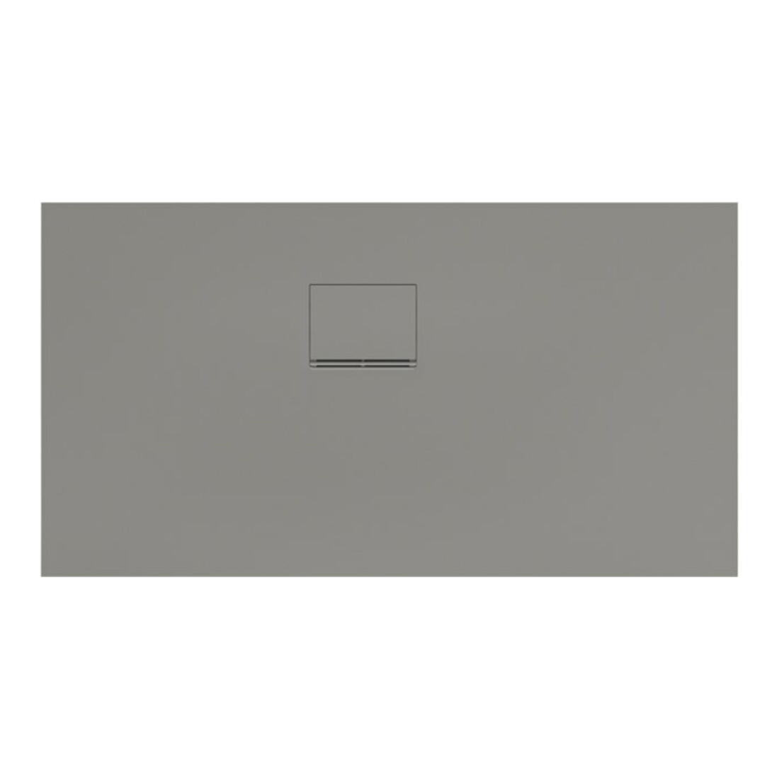 V&B Bac à douche Squaro Infinity 130x70x4cm, gris, angle encastré gauche contre mur