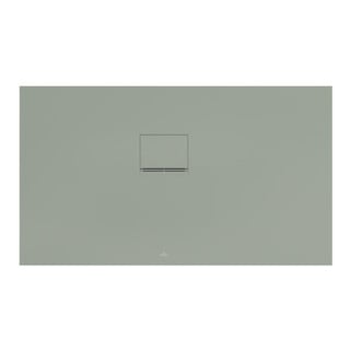 V&B Bac à douche Squaro Infinity 130x75x4 cm, gris mat, angle encastré l gg Wa
