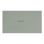 V&B Bac à douche Squaro Infinity 130x75x4 cm, gris mat, angle encastré l gg Wa