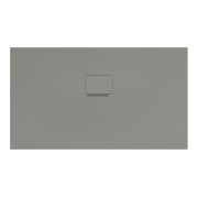 V&B Bac à douche Squaro Infinity 130x75x4cm, gris, installation affleurante