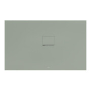 V&B Bac à douche Squaro Infinity 130x80x4 cm, gris mat, installation d'angle droite contre mur