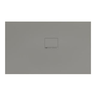 V&B Bac à douche Squaro Infinity 130x80x4cm, gris, installation d'angle droite contre mur