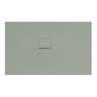 V&B Bac à douche Squaro Infinity 130x80x4cm, gris mat, installation angle l gg P