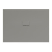 V&B Bac à douche Squaro Infinity 140x100x4cm, gris, installation affleurante