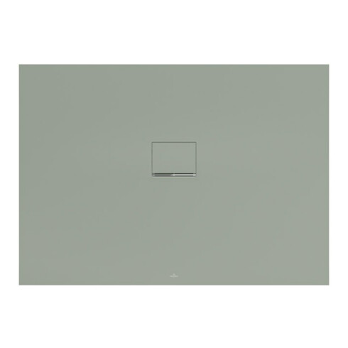 V&B Bac à douche Squaro Infinity 140x100x4cm, gris mat, surface plane, installation encastrée