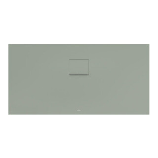 V&B Bac à douche Squaro Infinity 140x70x4cm, gris mat, uni, découpe gauche