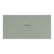 V&B Bac à douche Squaro Infinity 140x70x4cm, gris mat, uni, découpe gauche