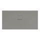 V&B Bac à douche Squaro Infinity 140x75x4 cm, gris, uni., découpé à gauche-1