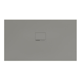 V&B Bac à douche Squaro Infinity 140x80x4 cm, gris, installation universelle