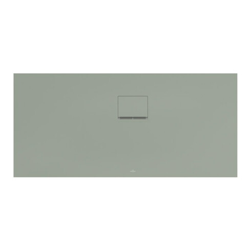 V&B Bac à douche Squaro Infinity 150x70x4cm, gris mat, montage d'angle à droite contre mur