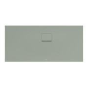 V&B Bac à douche Squaro Infinity 150x70x4cm, gris mat, montage d'angle à droite contre mur