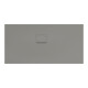V&B Bac à douche Squaro Infinity 150x75x4cm, gris, angle encastré gauche contre mur-1