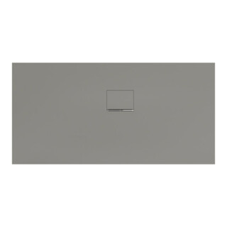 V&B Bac à douche Squaro Infinity 150x75x4cm, gris, angle, installation contre mur droite