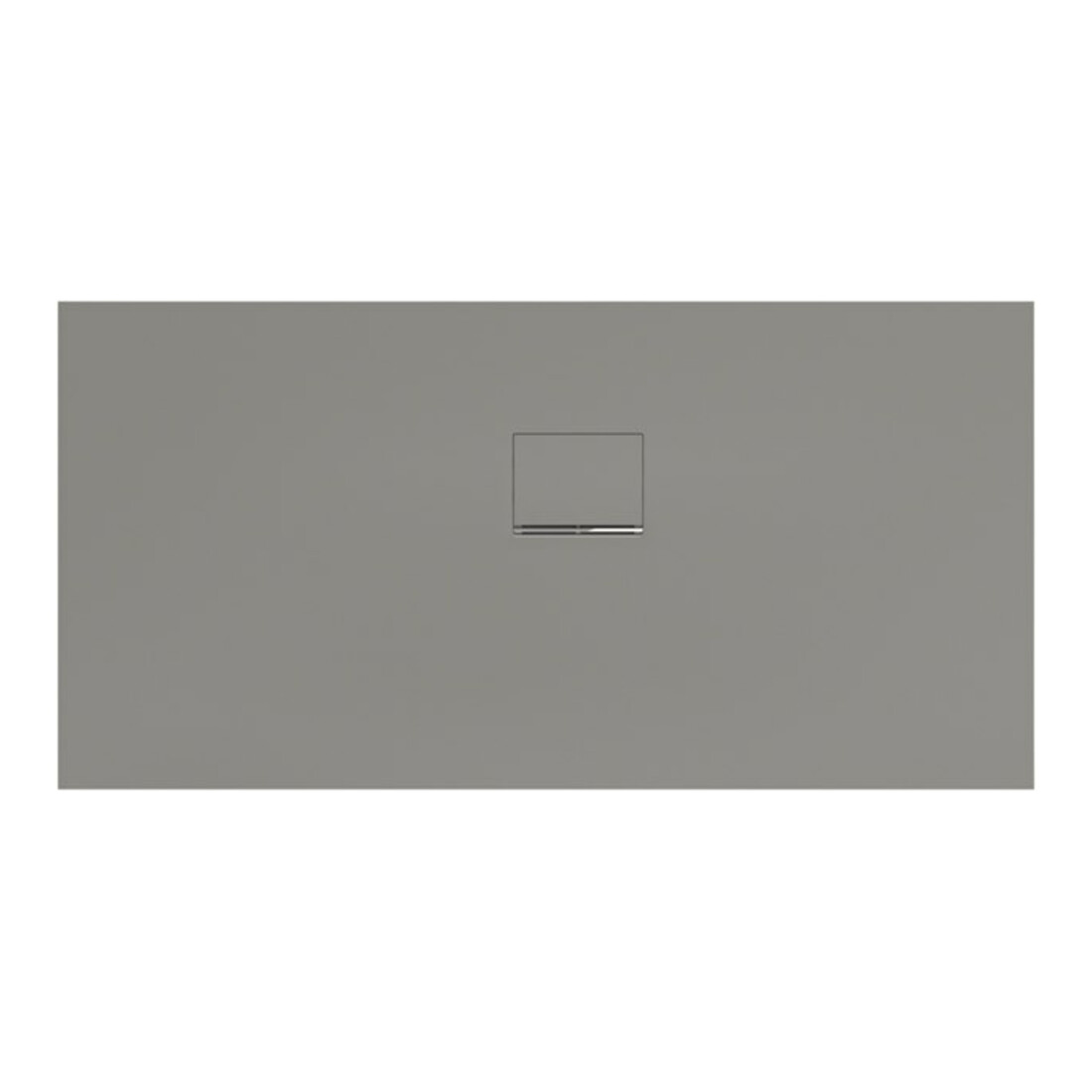 V&B Bac à douche Squaro Infinity 150x75x4cm, gris, angle, installation contre mur droite