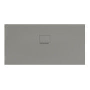 V&B Bac à douche Squaro Infinity 150x75x4cm, gris, pour installation affleurante