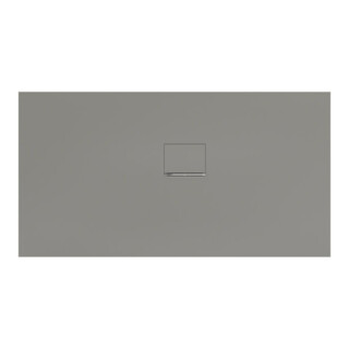 V&B Bac à douche Squaro Infinity 150x80x4cm, gris, angle encastré droit contre mur