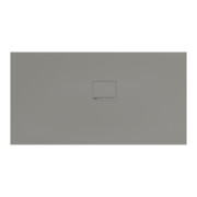V&B Bac à douche Squaro Infinity 150x80x4cm, gris, angle encastré droit contre mur