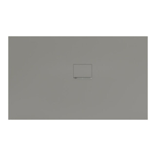 V&B Bac à douche Squaro Infinity 150x90x4cm, gris, installation d'angle contre mur droite