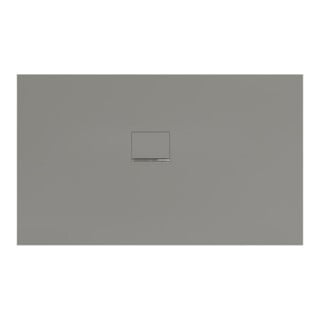 V&B Bac à douche Squaro Infinity 150x90x4cm, gris, installation d'angle gauche contre mur